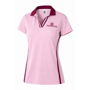 FootJoy FJ Women's Pink Golf Polo Size Medium Texas A&M Traditions Club Athletic